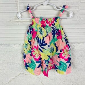 Carter's colorful floral scrunchie, cotton kids shirt size 2T